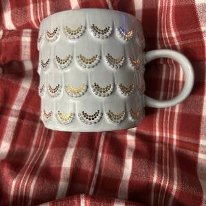 Starbucks White and Gold Ceramic Mug